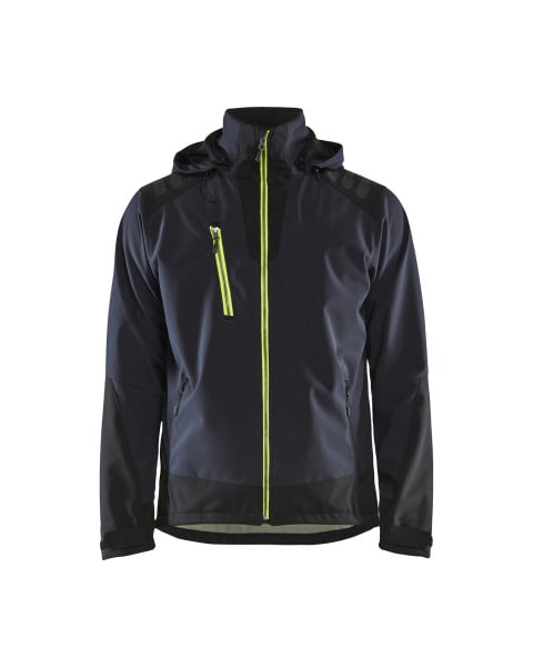 BLAKLAEDER - Softshelljakke DK Navy/ Hv Yellow M