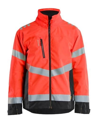 BLAKLAEDER - Shell jacket Hi-vis  High Vis Rot/Schwarz XL