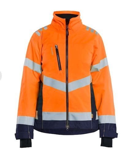 BLAKLAEDER - Shell jacket Hi-vis Women Orange/Marineblau M