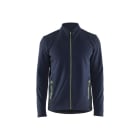 BLAKLAEDER - Micro fleece jacket DK Navy/ Hv Yellow L