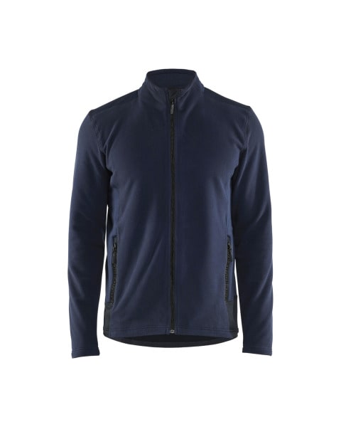 BLAKLAEDER - Micro fleece jacket Dark navy/black S