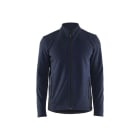 BLAKLAEDER - Micro fleece jacket Dark navy/black S