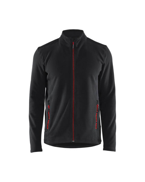 BLAKLAEDER - Micro fleece jacket Schwarz/Rot XS