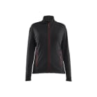 BLAKLAEDER - Micro fleece jacket Women Schwarz/Rot M