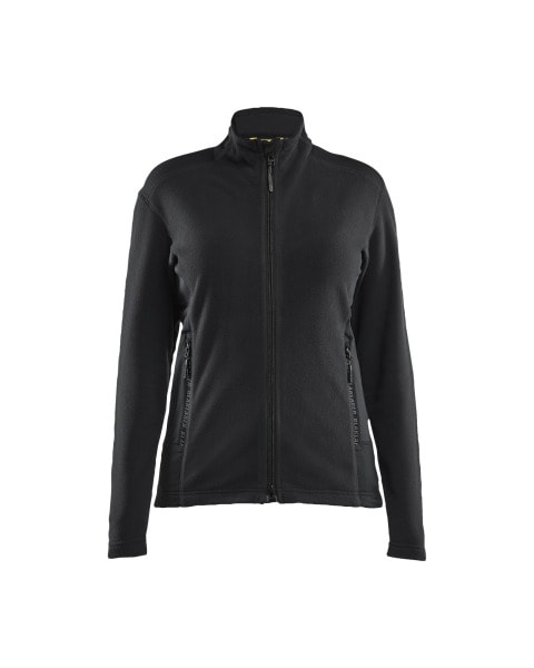 BLAKLAEDER - Micro fleece jacket Women Black/Mid grey XS