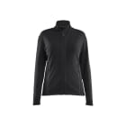 BLAKLAEDER - Micro fleece jacket Women Black/Mid grey XXXL