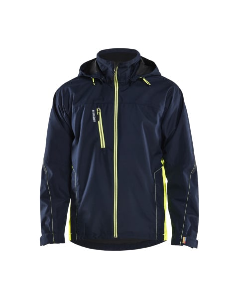 BLAKLAEDER - Shell jacket DK Navy/ Hv Yellow XXXL