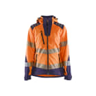 BLAKLAEDER - Hivis softshell  jacket Women Orange/Marineblau XS