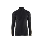 BLAKLAEDER - Flammschutz Unterhemd Half-Zip, 78% Merinowolle Schwarz XL
