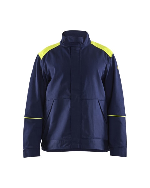 BLAKLAEDER - Schweißer Jacke Marineblau/ High Vis Gelb 4XL