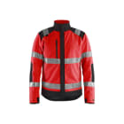 BLAKLAEDER - High Vis Fleecejacke winddicht High Vis Rot/Schwarz XL