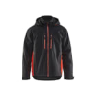 BLAKLAEDER - Leichte gefütterte Funktionsjacke Schwarz/High Vis Rot M