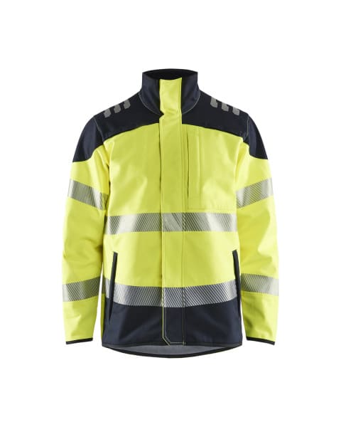 BLAKLAEDER - Multinorm Softshell Jacke High Vis Gelb/Marineblau XXXL