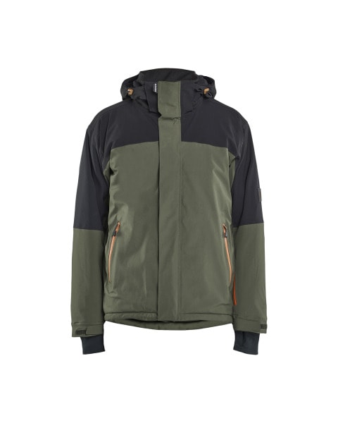 BLAKLAEDER - 2 layer Winter jacket Forest Night / Rust M