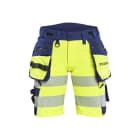 BLAKLAEDER - Damen Shorts High Vis 4-Wege-Stretch High Vis Gelb/Marineblau C42