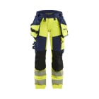 BLAKLAEDER - Damenhose High Vis 4-Wege-Stretch High Vis Gelb/Marineblau C50