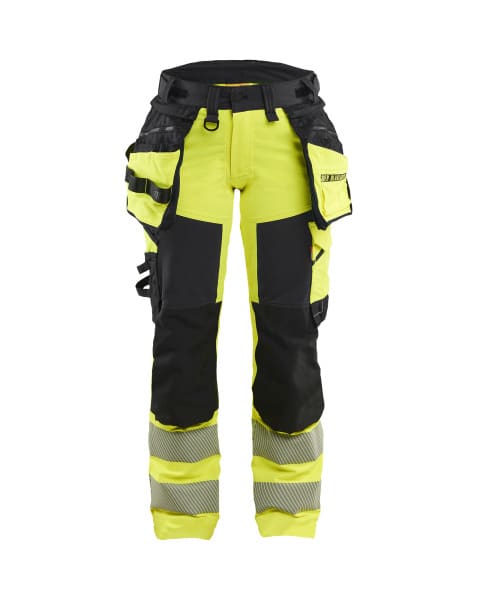 BLAKLAEDER - Damenhose High Vis 4-Wege-Stretch High Vis Gelb/Schwarz D25