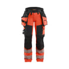 BLAKLAEDER - Damenhose High Vis 4-Wege-Stretch High Vis Rot/Schwarz D22