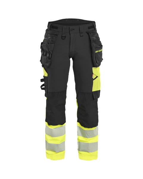 BLAKLAEDER - Damenhose High Vis 4-Wege-Stretch Schwarz/Gelb C42