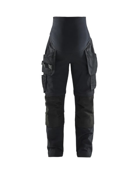 BLAKLAEDER - Handwerker Umstandshose Zip-off Schwarz XS