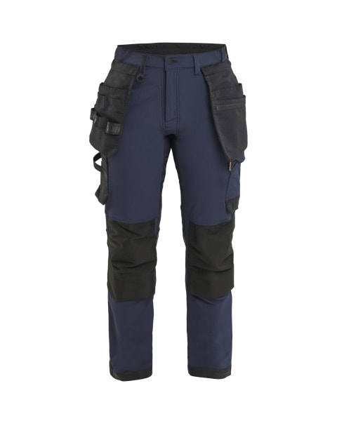 BLAKLAEDER - Damen Handwerkerhose 4-Wege-Stretch Dunkel Marineblau/Schwarz D23