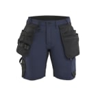 BLAKLAEDER - Damen Handwerkershorts 4-Wege-Stretch Dunkel Marineblau/Schwarz C40