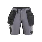 BLAKLAEDER - Damen Handwerkershorts 4-Wege-Stretch Mittelgrau/Schwarz C38