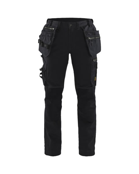 BLAKLAEDER - Damen Handwerker Arbeitshose mit Stretch Schwarz/Schwarz C50
