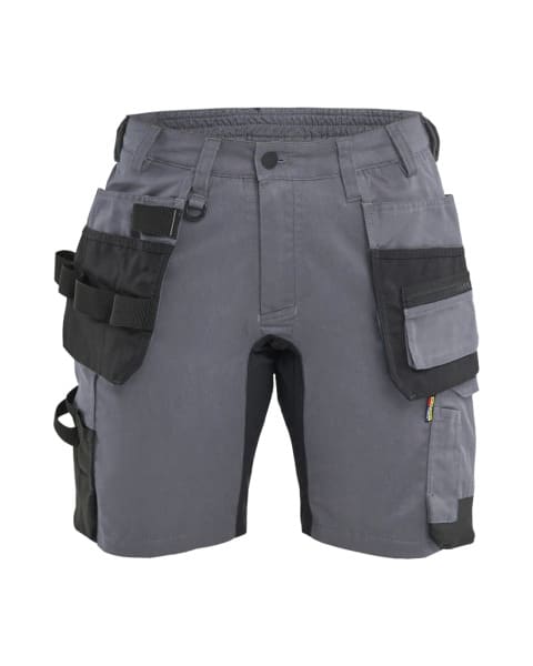 BLAKLAEDER - Damen Handwerkershorts Stretch Mittelgrau C32