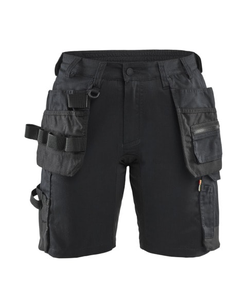 BLAKLAEDER - Damen Handwerkershorts Stretch Schwarz C48