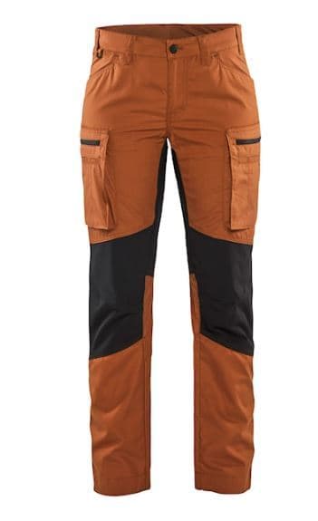BLAKLAEDER - Damen Service Arbeitshose Stretch Rostbraun/Schwarz C38
