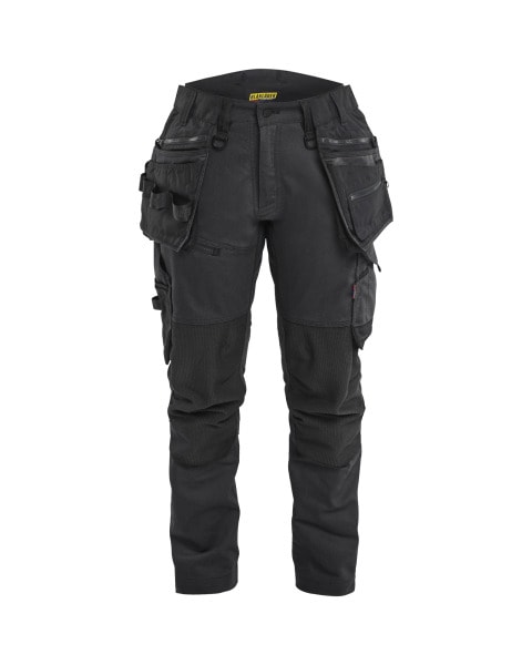 BLAKLAEDER - Damen Handwerker Arbeitshose Stretch Schwarz/Schwarz D25