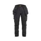 BLAKLAEDER - Damen Handwerker Arbeitshose Stretch Schwarz/Schwarz C50