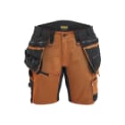 BLAKLAEDER - Damen Handwerkershorts mit Stretch Rostbraun/Schwarz C50