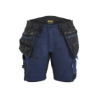 BLAKLAEDER - Damen Handwerkershorts mit Stretch Dunkel Marineblau/Schwarz C46
