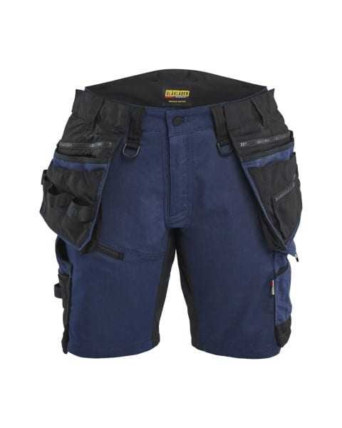 BLAKLAEDER - Damen Handwerkershorts mit Stretch Dunkel Marineblau/Schwarz C36