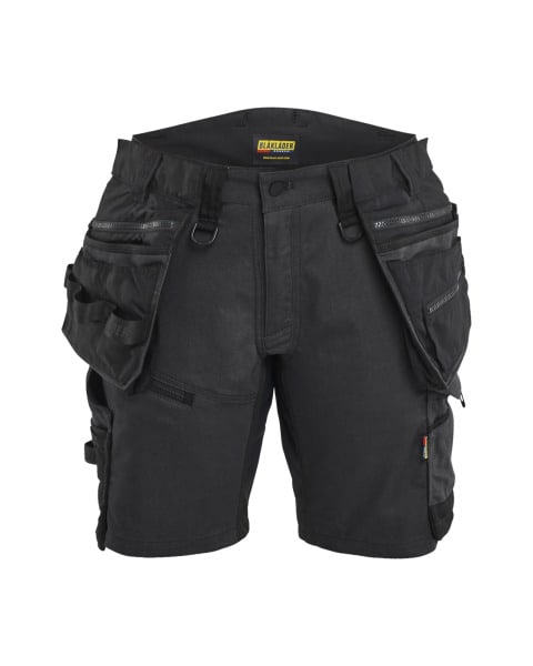 BLAKLAEDER - Damen Handwerkershorts mit Stretch Schwarz/Schwarz C50