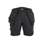 BLAKLAEDER - Damen Handwerkershorts mit Stretch Schwarz/Schwarz C36