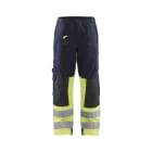 BLAKLAEDER - Damen Multinorm Arbeitshose Marineblau/ High Vis Gelb C40