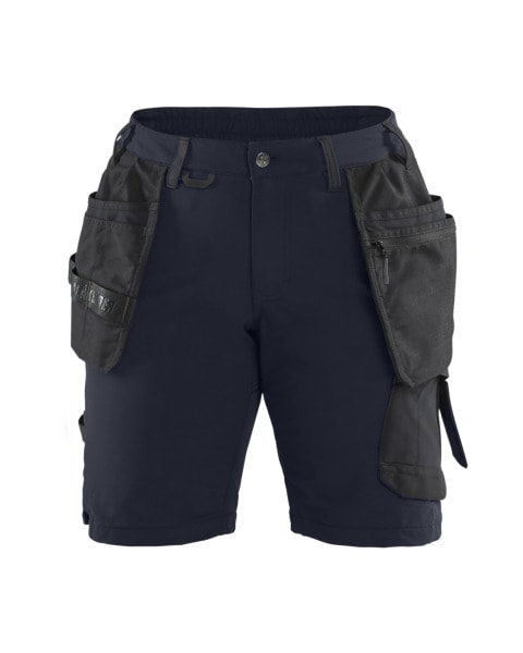 BLAKLAEDER - Damen Handwerker Shorts 4-Wege-Stretch Dunkel Marineblau/Schwarz C50