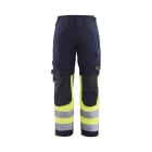 BLAKLAEDER - Damen Multinorm Arbeitshose inhärent Marineblau/ High Vis Gelb C42