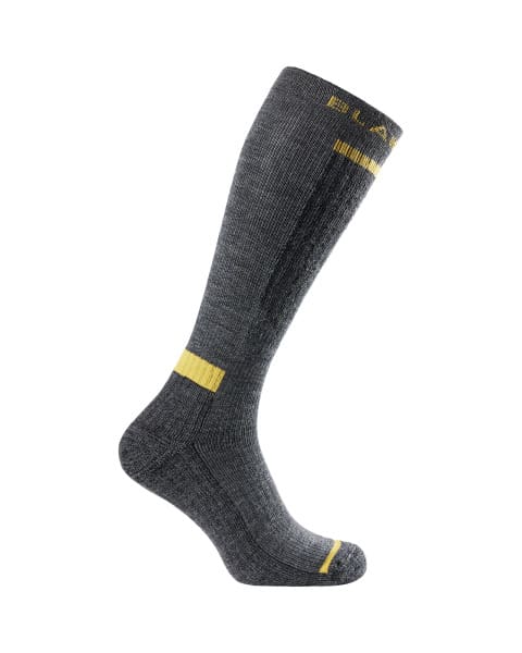 BLAKLAEDER - Wool sock mid high Schwarz Melange 34-36