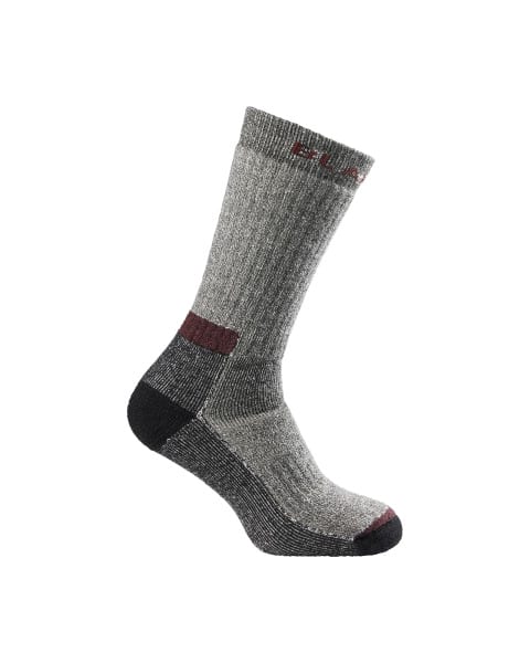 BLAKLAEDER - Wool sock heavy Schwarz Melange 34-36