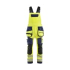 BLAKLAEDER - High Vis Latzhose 4-Wege-Stretch High Vis Gelb/Marineblau C50