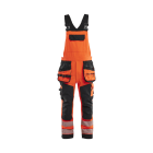 BLAKLAEDER - High Vis Latzhose 4-Wege-Stretch High Vis Rot/Schwarz C44