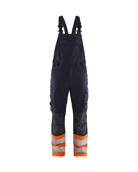 BLAKLAEDER - Multinorm Latzhose Inhärent Marineblau/Orange D92