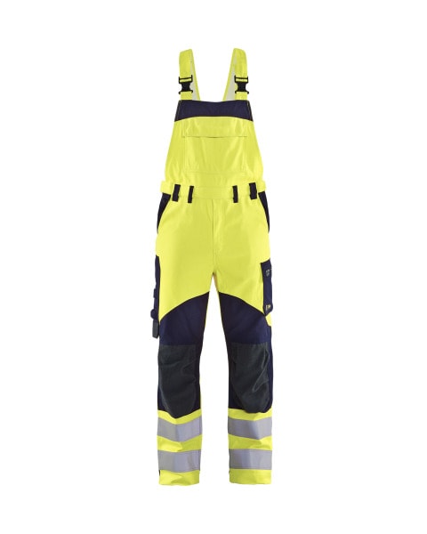 BLAKLAEDER - Multinorm Latzhose Inhärent High Vis Gelb/Marineblau C50