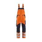 BLAKLAEDER - Multinorm Latzhose Inhärent High Vis Orange/Marineblau D116