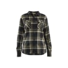 BLAKLAEDER - Flannel shirt Women Autumn Dk Green / Black XXXL