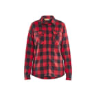 BLAKLAEDER - Flannel shirt Women Rot/Schwarz XXL